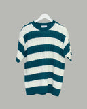 Brine round neck striped knit