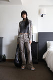Cotton teen bootcut pants