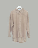 Net overfit collar shirt