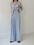 Maria Linen Banding Wide Pants