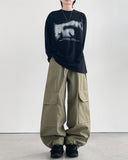 Overlap Stitch Cargo Pants
