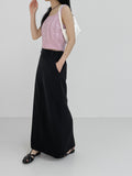 Cable Square Neck Knit Vest
