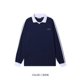 Waffle Track Line Collar Tee