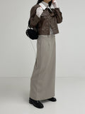 Maxi Low Rise H-Line Skirt