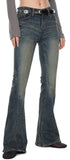 Uteo washed flare jeans
