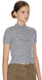 Hidden half turtleneck sweater