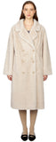 Harmo belted shearling long coat