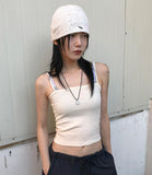 SQUARE NECK SLEEVELESS