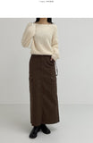 Leaf Boatneck Crop Knit