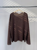 Square neck knit long sleeve