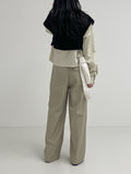 Hayden Two-Tuck Long Wide Slacks