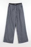 Pleated ST linen cotton pants