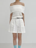 [summer] Margaret off-shoulder sleeveless knit
