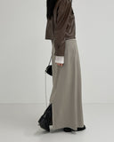 Maxi Low Rise H-Line Skirt