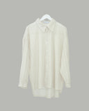 Net overfit collar shirt