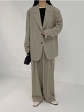 [unisex] Double Tuck Banding Wide Slacks