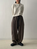 Unbalanced Collar Loose Fit Knit