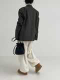 [unisex] Corduroy Single Overfit Blazer