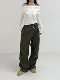 [unisex] Slub Parachute Banding Pants