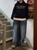 Shinny Balloon Banded Denim