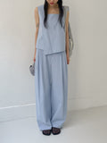 Maria Linen Banding Wide Pants