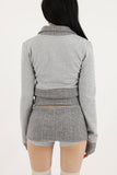 Ted color matching zip-up