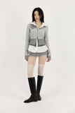 Ted color matching zip-up