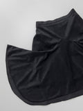 Unbalanced Frill Midi Skirt