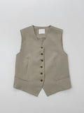 Beth Stripe V-neck Vest