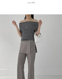 [summer] Margaret off-shoulder sleeveless knit