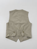 Beth Stripe V-neck Vest