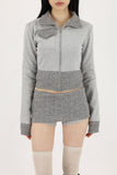 Ted color matching zip-up