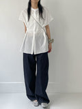 Lace Pintuck Half Blouse