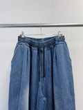 Shinny Balloon Banded Denim