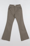 Cotton teen bootcut pants
