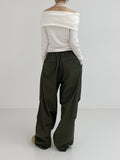 [unisex] Slub Parachute Banding Pants