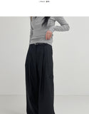 Hayden Two-Tuck Long Wide Slacks