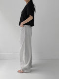 539 Cotton Balloon Fit Wide Pants