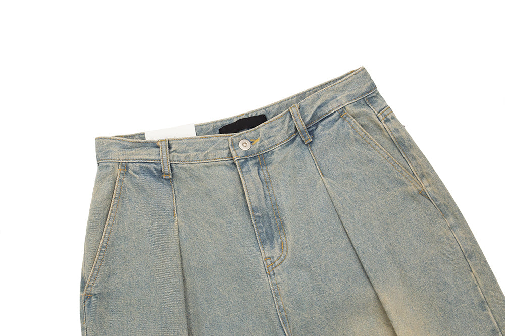 【YOURNUS】Interior One-Tuck Wide Denim Pants YOURNUS (ユアノス) - インテリアワンタックワイドデニムパンツ