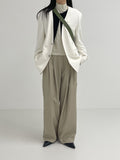 Hayden Two-Tuck Long Wide Slacks
