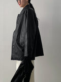Apparel Single Leather Half Jacket