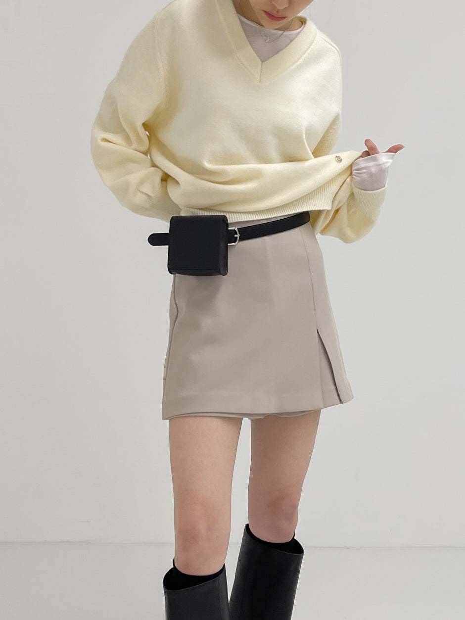 【INCHANT ME】Wrap Skirt Culotte Pants INCHANT ME(インチャントミー) - ラップスカートキュロット