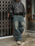 Berlin Crack Washing Leather Jacket