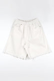 Lace bermuda pants