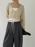 Hook Crop Knit Cardigan