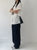Lace Pintuck Half Blouse