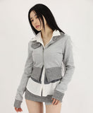 Ted color matching zip-up