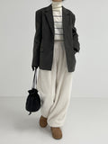 [unisex] Corduroy Single Overfit Blazer