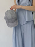 Stripe Cotton Camp Cap