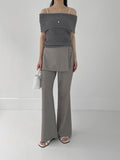 [summer] Margaret off-shoulder sleeveless knit